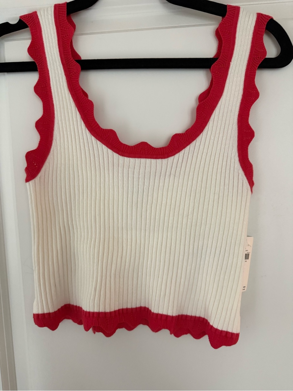 Maeve Crop Scallop Sweater Tank • NWT • size xs